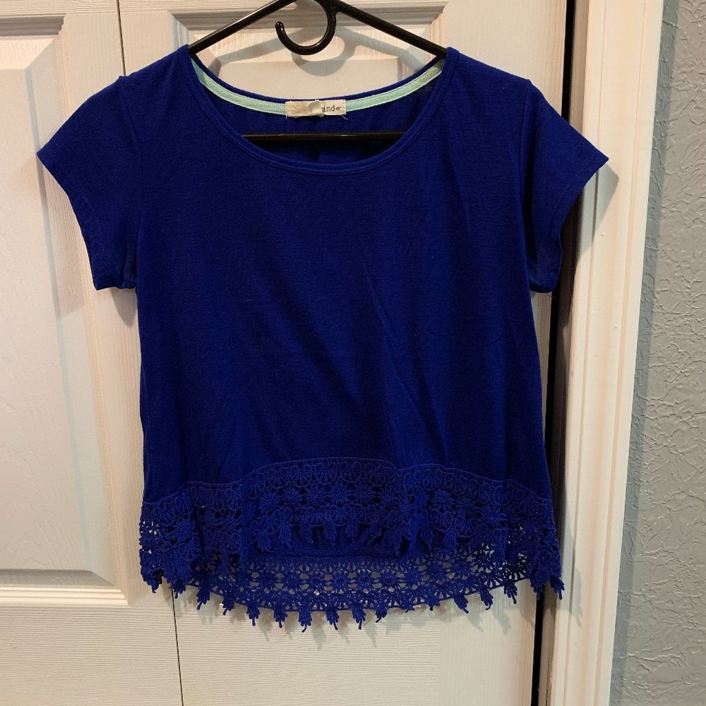 Blue Floral Top